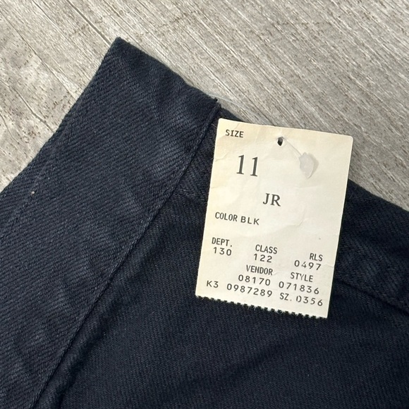 Women's Unionbay 11 Large Denim Jeans Shorts Black Bermuda High Rise Cotton NWT - Picture 6 of 10